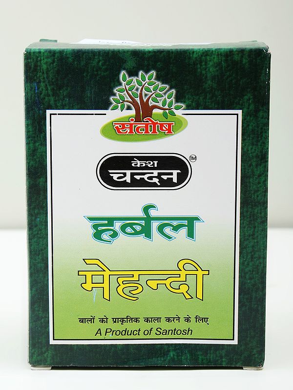Kesh Chandan Khadi Herbal Mehndi (Mehndi Powder to make the Hair Natural Black)