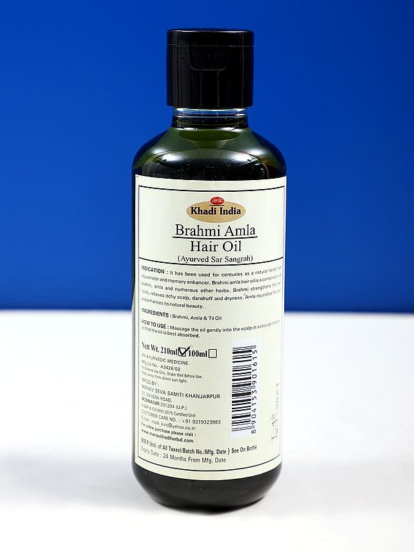 Khadi Brahmi Amla Hair Oil (Ayurvedic Medicine)
