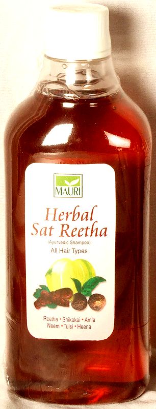 Herbal Sat Reetha (Ayurvedic Shampoo All Hair Types) (Reetha, Shikakai, Amla, Neem, Tulsi, Heena)