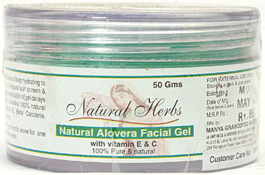 Natural Herbs Natural Alovera Facial Gel: With Vitamin E & C
