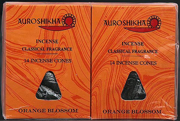 Auroshikha Incense Classical Fragrance 14 Incense Cones Orange Blossom