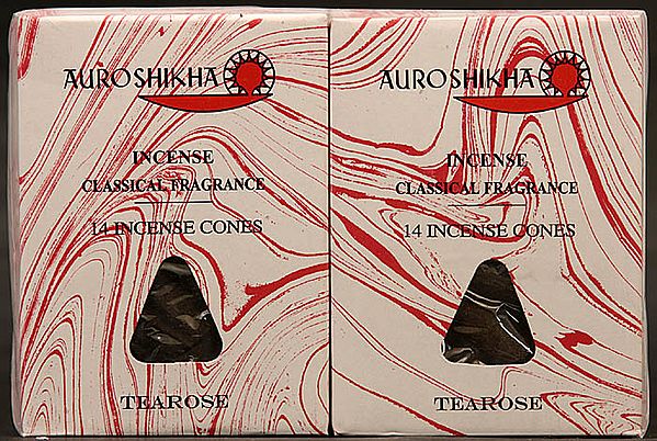 Auroshikha Incense Classical Fragrance 14 Incense Cones Tearose