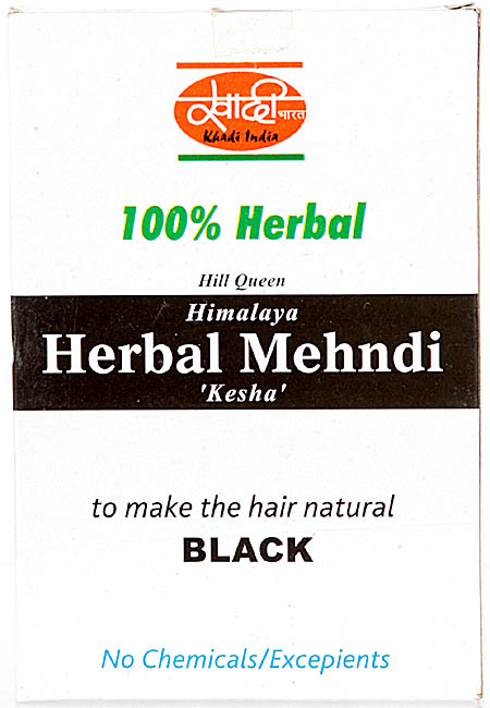 100% Herbal Hill Queen Himalaya Herbal Mehndi Kesha (To make the Hair Natural Black)