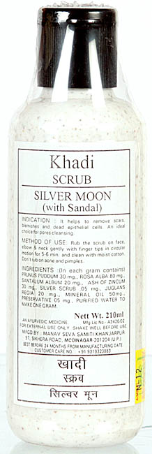 Khadi Scrub Silver Moon (with Sandal)