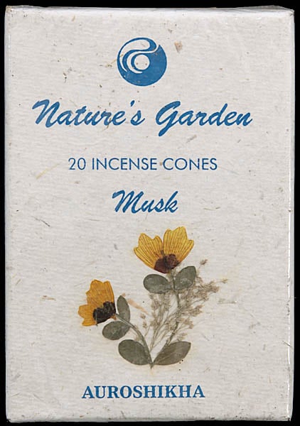 Musk - Nature's Garden Incense Cones (Pack 4 Packets)
