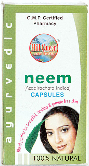 Neem Azadirachata Indica Capsules (Blood Purifier for Beautiful, Healthy & Pimple Free Skin)