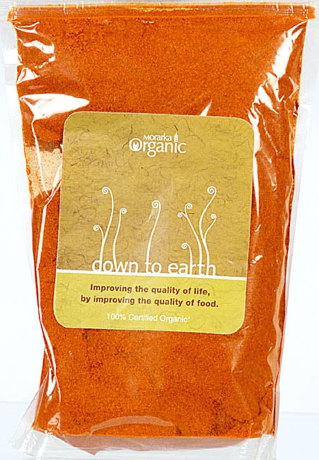 Organic Earth Red Chilli Powder (Improving the Quality of Life, By Improving the Quality of Food.)