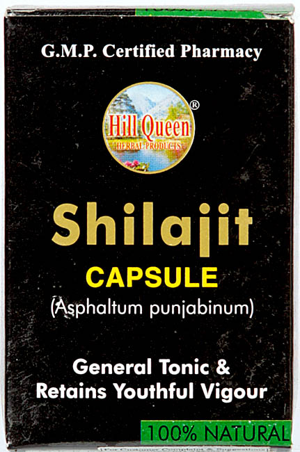 Shilajit Capsule Asphaltum Punjabinum (General Tonic & Retains Youthful Vigour)