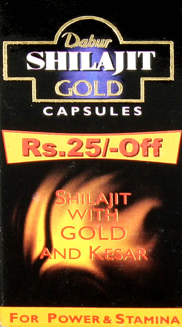 Shilajit Gold Capsules (Shilajit with Gold And Kesar) Net. 20 Capsules