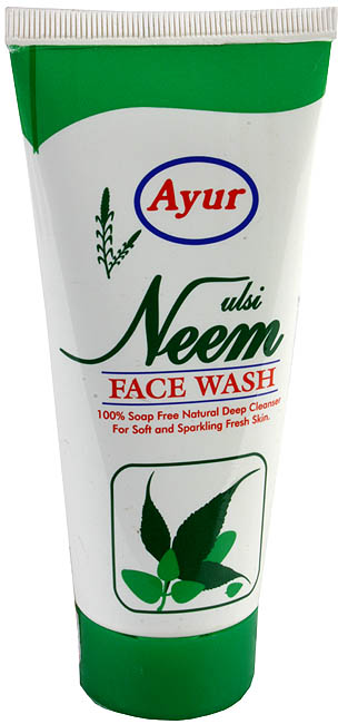 Tulsi Neem Face Wash - 100% Soap Free Natural Deep Cleanser (For Soft and Sparkling Fresh Skin)