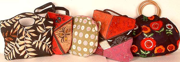 Assorted Lot of Five Handbags