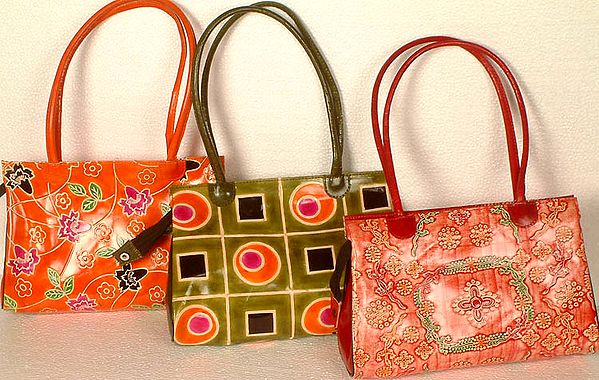 Assorted Lot of Three Shantiniketan Bags