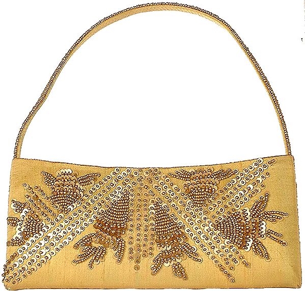 Golden Purse with Sequins