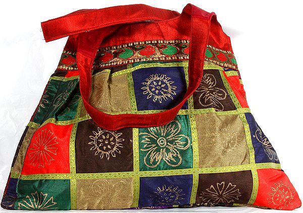 Multi-Color Hand-Painted Jhola Bag
