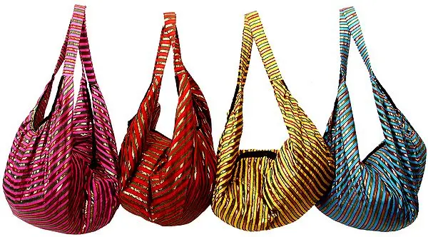 Lot of Four Striped Backpacks