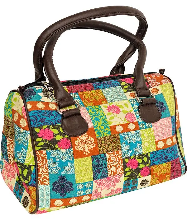 Multicolor Tote Bag from Jaipur with Digital-Print