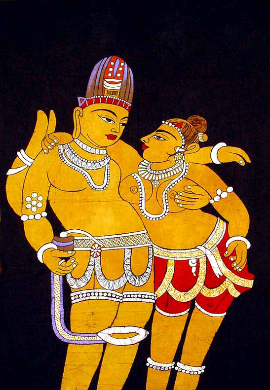 An Amorous Couple from Ajanta