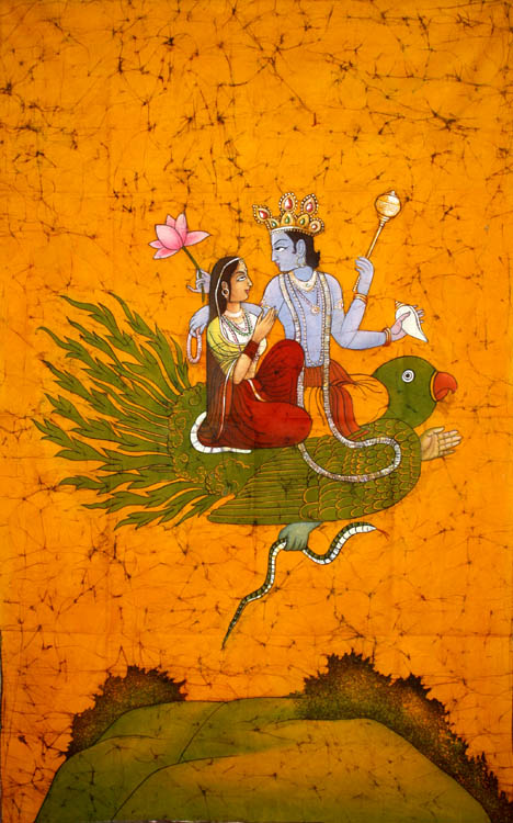 Vishnu on his Mount with Consort