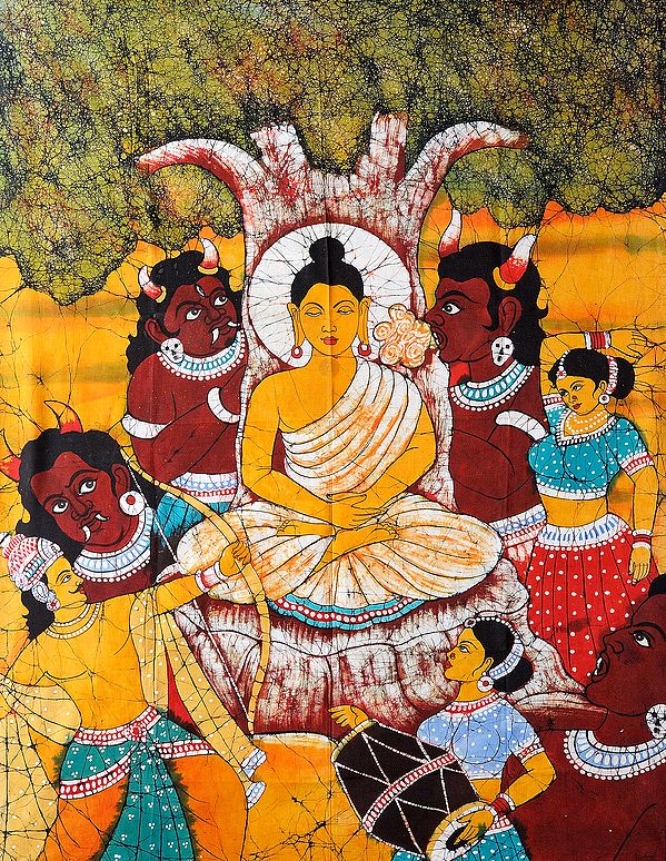 The Temptation Of Buddha by Mara