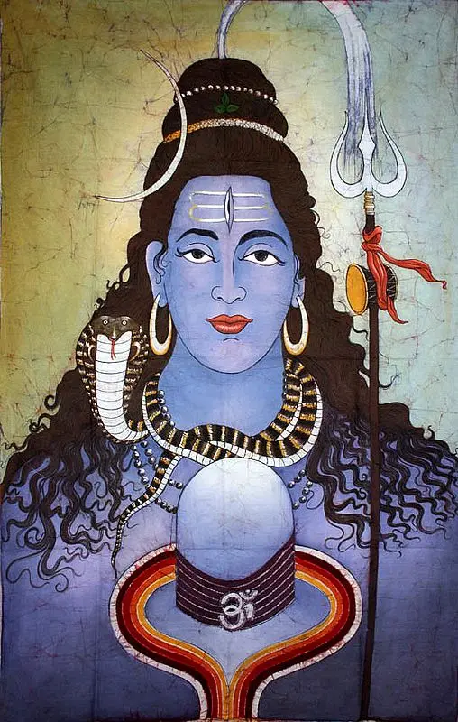 Lord Shiva with His Lingam