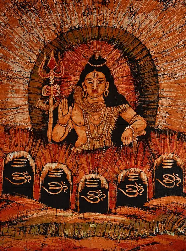 Lord Shiva with His Lingam