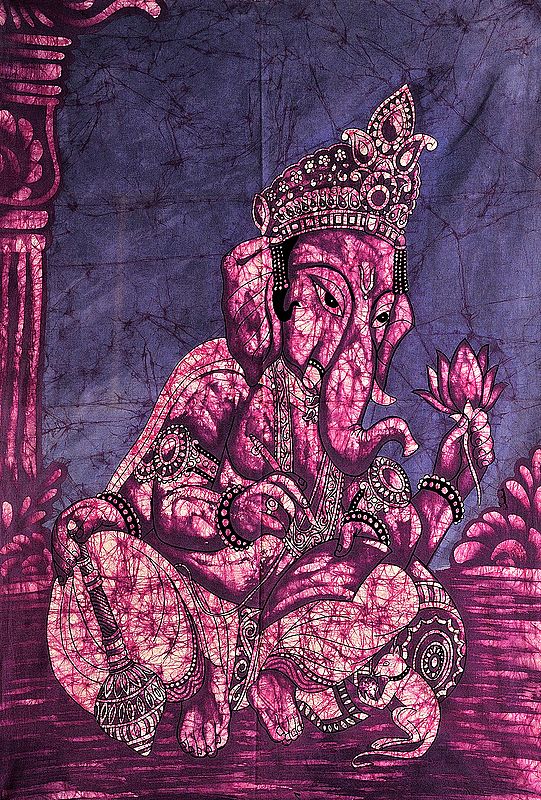 Ganesha Scripting the Mahabharata