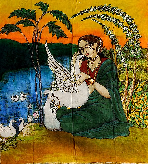 Lady with Swan