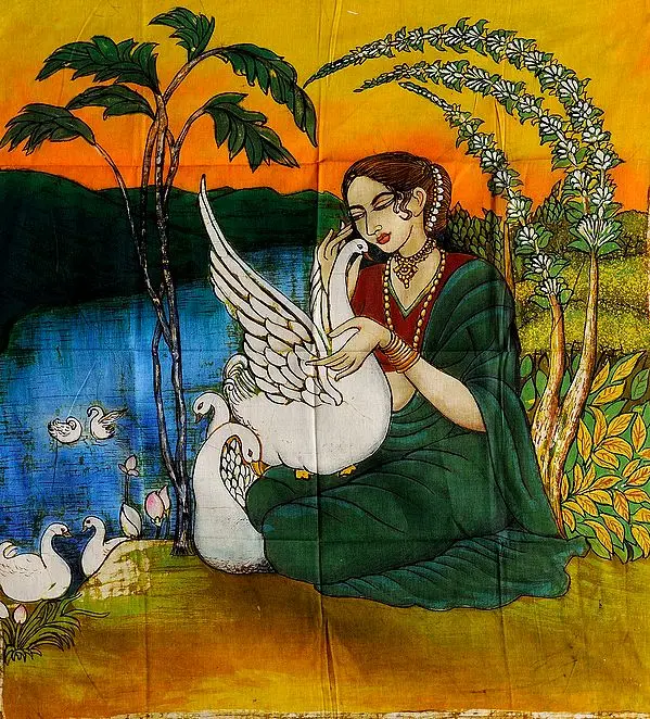 Lady with Swan