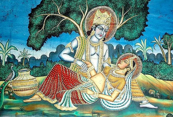 Radha Krishna in the Garden of Love