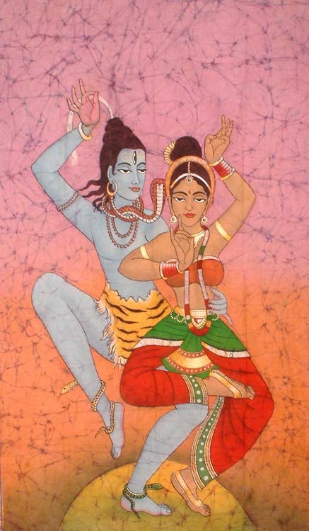 The Celestial Dance of Shiva and Parvati