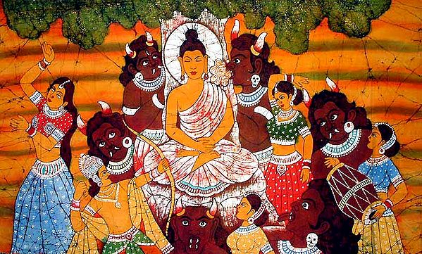 The Temptation Of Buddha by Mara