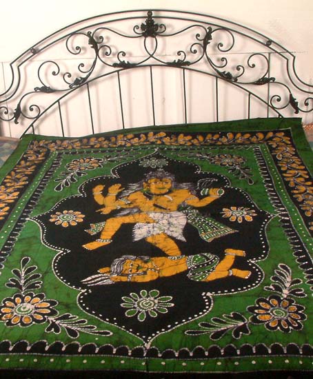 Batik Bedspread of Nataraja