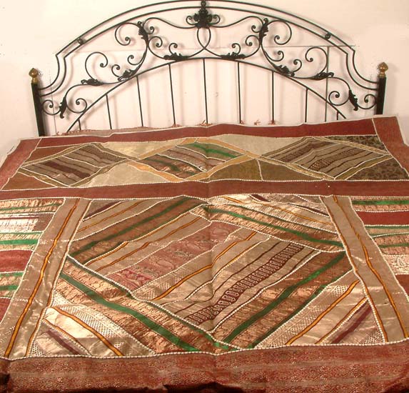Bedcover from Kutch with Applique Work