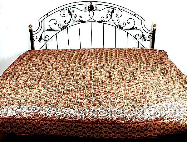 Double-Sided Himroo Bedspread