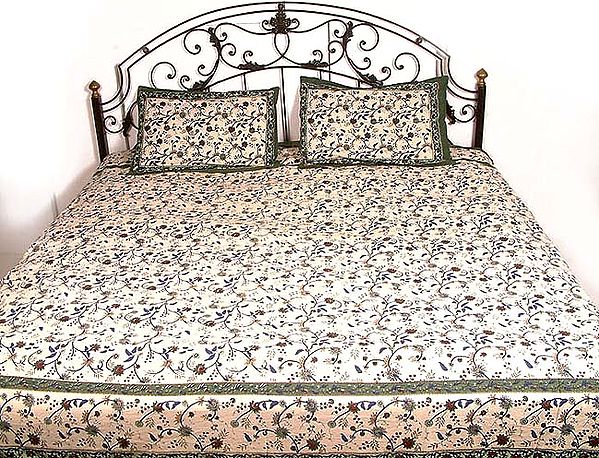 Floral Printed Bedspread