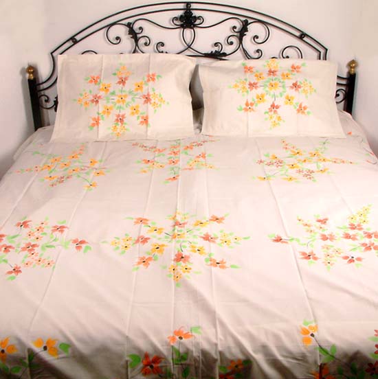 Pure Cotton Bedspread with Cushion Covers