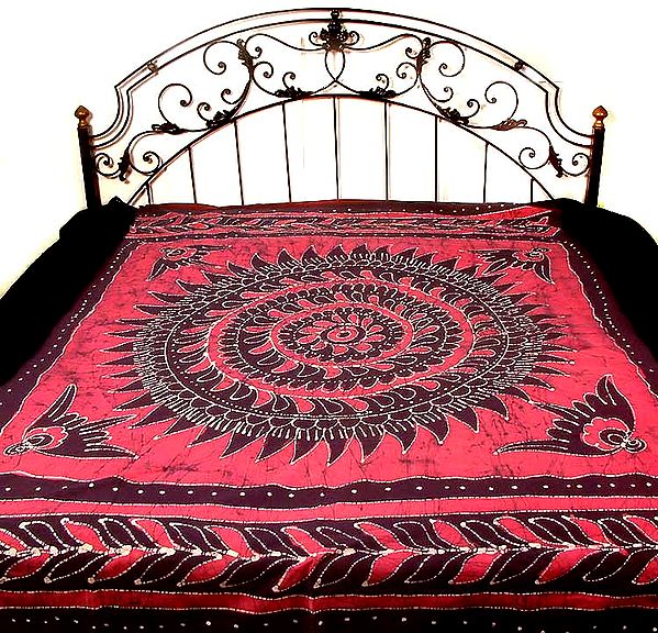 Single Bed Batik Chakra Bedspread