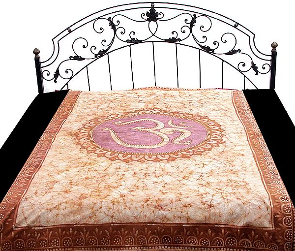 Single-Bed Om Batik Bedspread