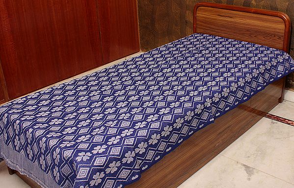 Blue Single-Bed Bedspread from Coimbatore