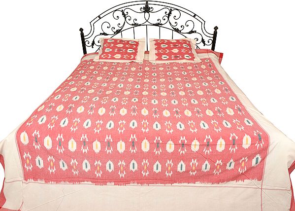 Ikat Bedspread from Pochampally