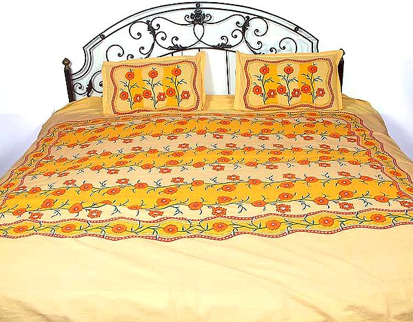Yellow Bedspread for the Spring Season