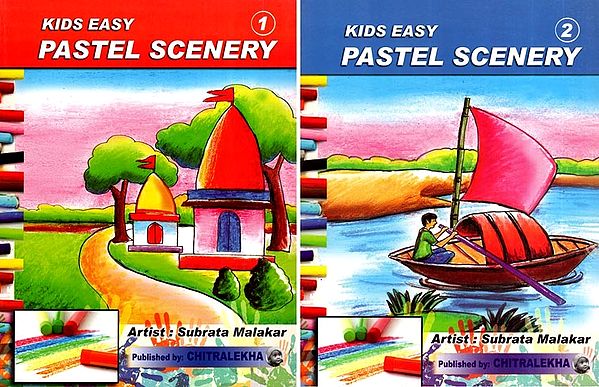 Kids Easy Pastel Scenery (Set of 2 Volumes)