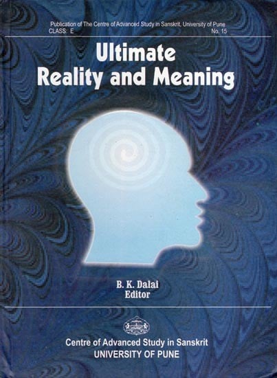 Ultimate Reality and Meaning (An Old and Rare Book)