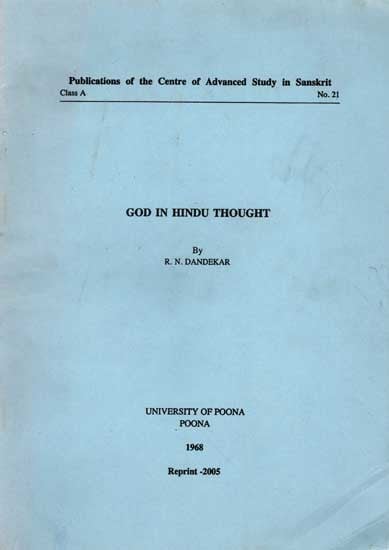 God in Hindu Thought (An Old and Rare Book)