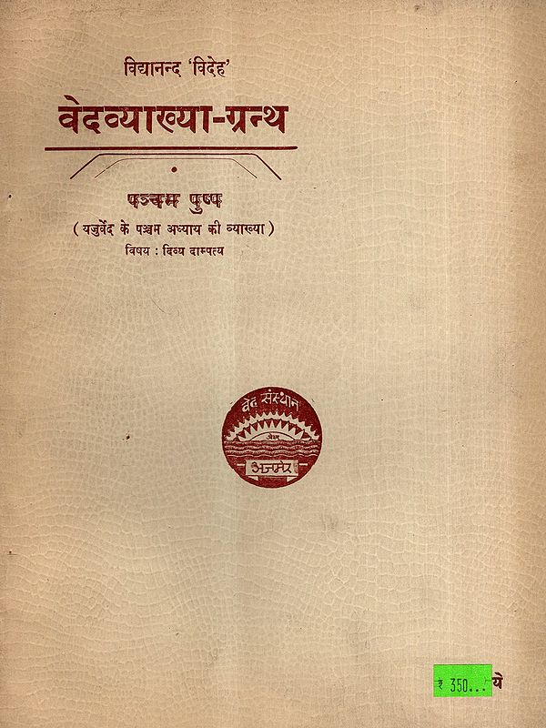 वेदव्याख्या-ग्रन्थ: Vedavyakhya-Grantha- Explanation of the Fifth Chapter of the Yajurveda, Vol-5 (An Old and Rare Book)
