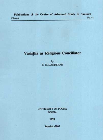 Vasistha as Religious Conciliator (An Old and Rare Book)