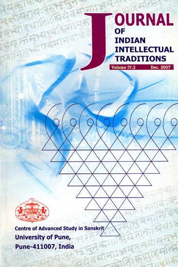 Journal of Indian Intellectual Traditions (Volume IV.2 December 2007)