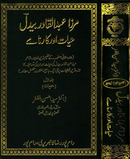 مرزا عبد القادر بیدل حیات اور کارنامے: Mirza Abdul Qadir Bedil Hayat aur Karname (Urdu) set of 2 Volumes