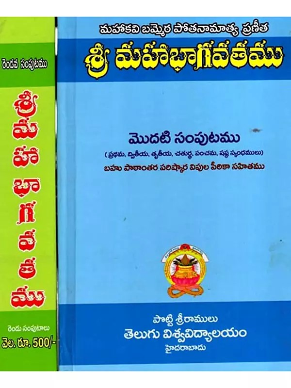 శ్రీ మహాభాగవతము: Sri Mahabhagavathamu in Telugu (Set of 2 Volumes)