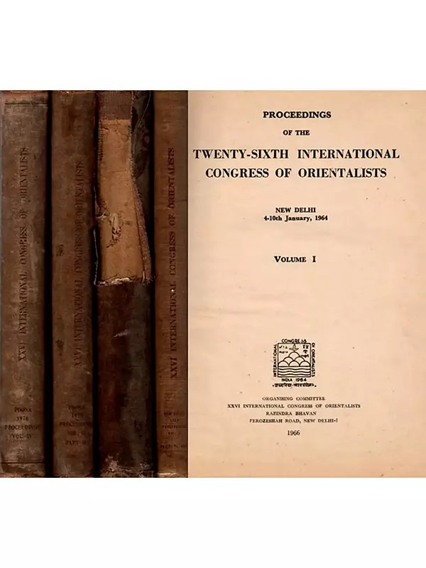 Proceedings of the Twenty-Sixth International Congress of Orientalists (Set of 4 Volumes in 5 Books, An Old and Rare Book) Only One Available in Stock